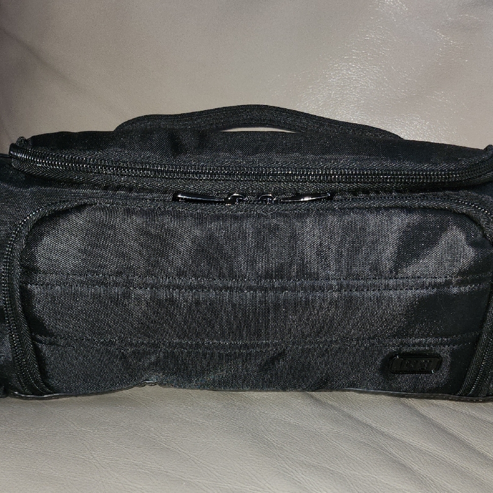 Lug Trolley Women's Black Nylon Cosmetic Travel Bag Preowned
